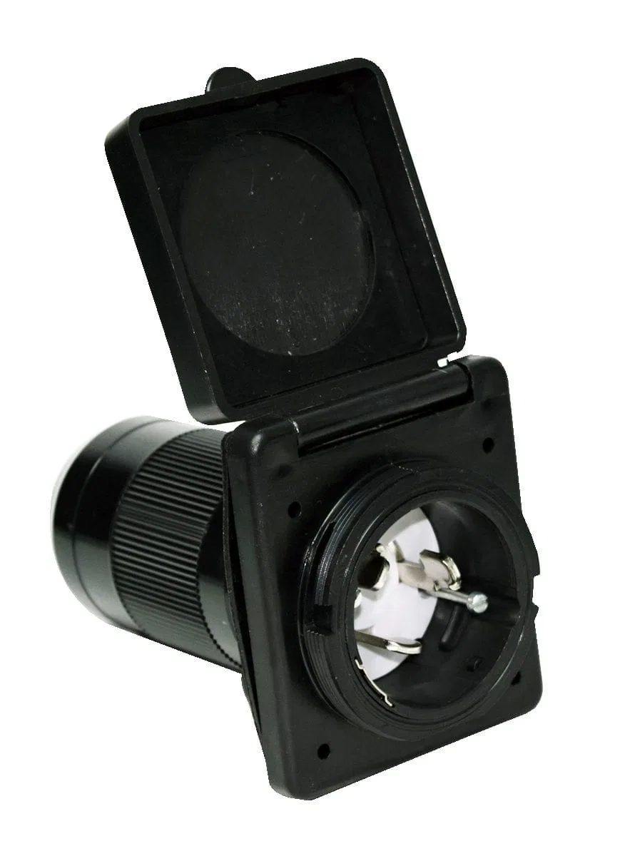 A10-50INBKVP – VALTERRA LLC Power Inlet Port, Manual Power Disconnect 50 Amp Black Polyester With Dust Cover cETL Lis...